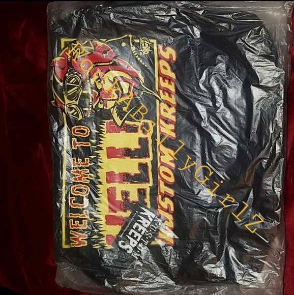 Sourpuss Vince Ray Red Devil Biker Welcome to Hell Kustom Kreeps Messenger Bag - Picture 7 of 8